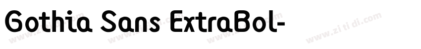 Gothia Sans ExtraBol字体转换 Gothia Sans ExtraBol字体转换